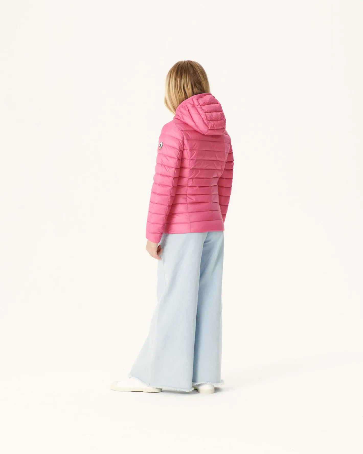 Donzen Jassen-JOTT Doudoune Legere A Capuche Enfant Rose Intense Carla 457 Wild Rose