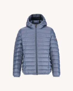 Donzen Jassen-JOTT Doudoune Legere A Capuche Enfant Bleu Delave Hugo 182 Bleu Delave