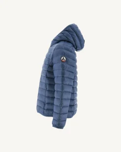 Donzen Jassen-JOTT Doudoune Legere A Capuche Enfant Bleu Jeans Hugo 140 Blue Jeans