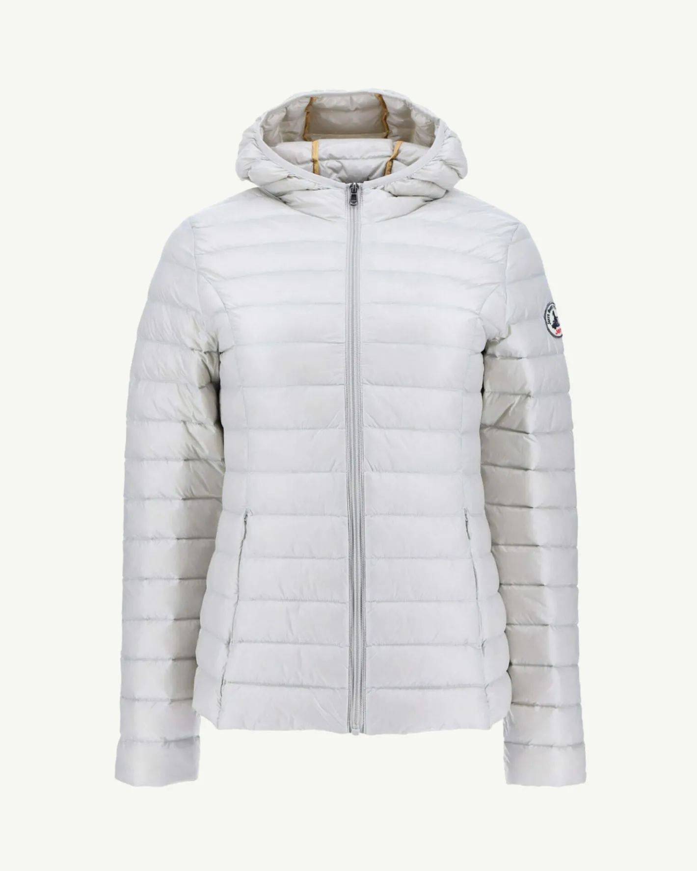 Donzen Jassen & Jacks-JOTT Doudoune Legere A Capuche Gris Mastic Cloe 558 Gris Mastic