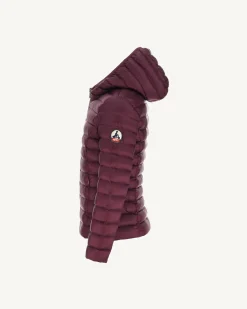 Donzen Jassen-JOTT Doudoune Legere A Capuche Enfant Aubergine Carla 461 Aubergine