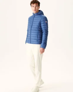 Donzen Jassen & Jacks-JOTT Doudoune Legere A Capuche Bleu Jeans Nico 140 Blue Jeans