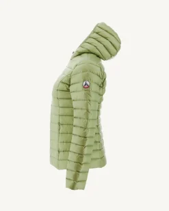 Donzen Jassen & Jacks-JOTT Doudoune Legere A Capuche Kaki Clair Cloe 247 Bush
