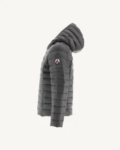 Donzen Jassen-JOTT Doudoune Legere A Capuche Enfant Anthracite Carla 504 Anthracite