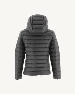Donzen Jassen-JOTT Doudoune Legere A Capuche Enfant Anthracite Carla 504 Anthracite