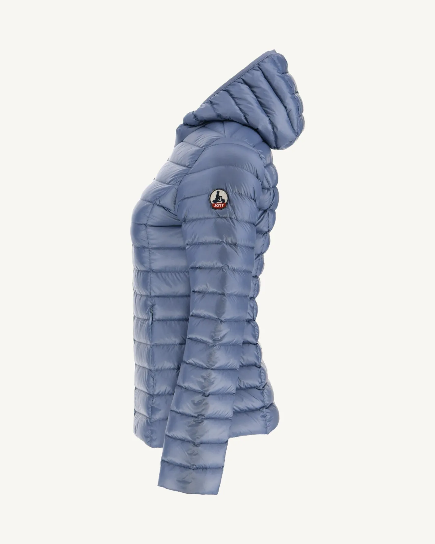 Donzen Jassen & Jacks-JOTT Doudoune Legere A Capuche Bleu Delave Cloe 182 Bleu Delave