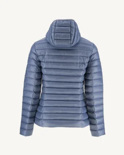 Donzen Jassen & Jacks-JOTT Doudoune Legere A Capuche Bleu Delave Cloe 182 Bleu Delave