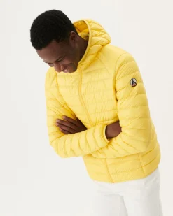 Donzen Jassen & Jacks-JOTT Doudoune Legere A Capuche Jaune Clair Nico 627 Soft Yellow