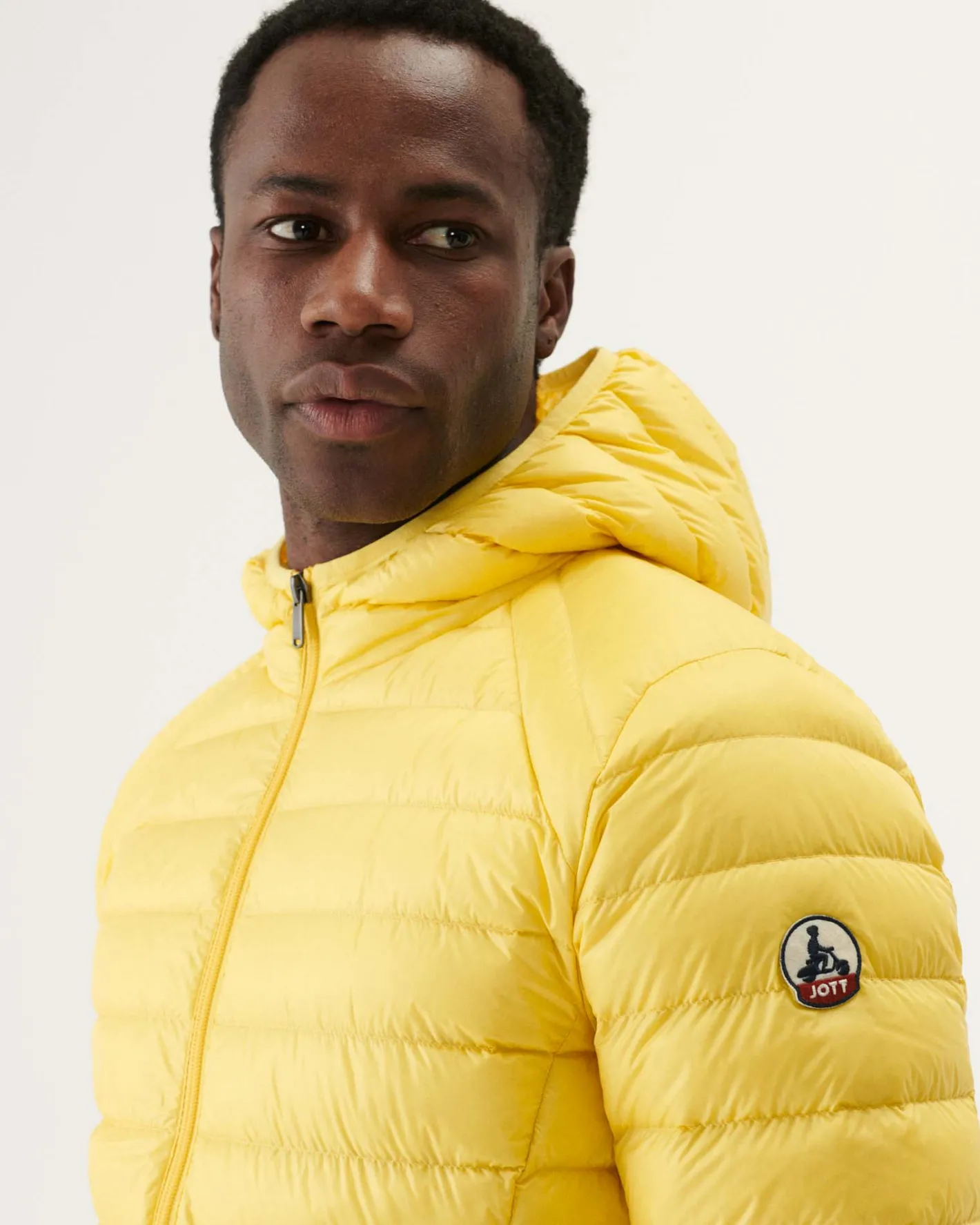 Donzen Jassen & Jacks-JOTT Doudoune Legere A Capuche Jaune Clair Nico 627 Soft Yellow
