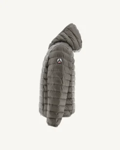 Donzen Jassen-JOTT Doudoune Legere A Capuche Enfant Taupe Hugo 808 Taupe