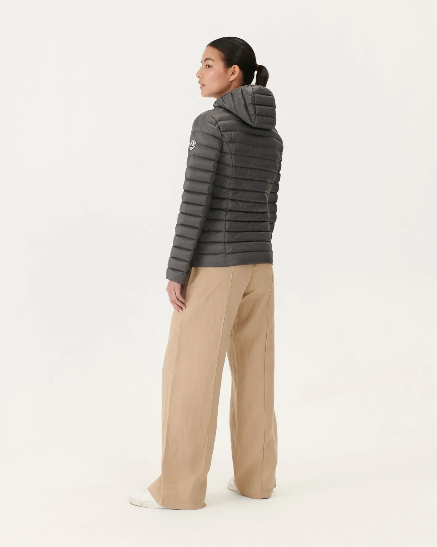 Donzen Jassen & Jacks-JOTT Doudoune Legere A Capuche Anthracite Cloe 504 Anthracite