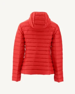Donzen Jassen & Jacks-JOTT Doudoune Legere A Capuche Rouge Vif Cloe 318 Fire Red