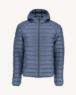 Donzen Jassen & Jacks-JOTT Doudoune Legere A Capuche Bleu Delave Nico 182 Bleu Delave