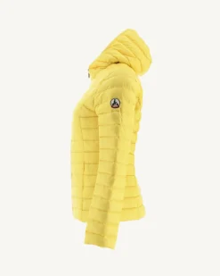 Donzen Jassen & Jacks-JOTT Doudoune Legere A Capuche Jaune Clair Cloe 627 Soft Yellow