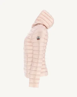 Donzen Jassen & Jacks-JOTT Doudoune Legere A Capuche Rose Pale Cloe 471 Rose Pale