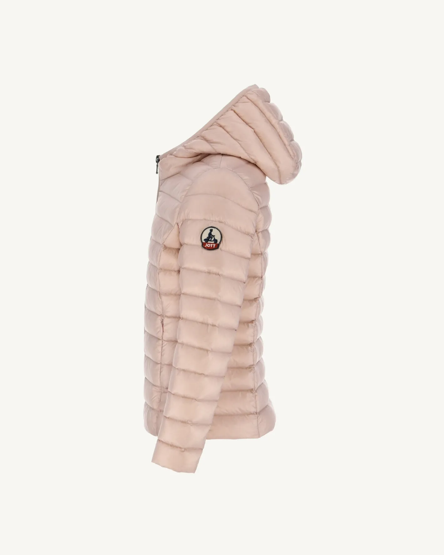 Donzen Jassen-JOTT Doudoune Legere A Capuche Enfant Rose Pale Carla 471 Rose Pale