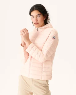 Donzen Jassen & Jacks-JOTT Doudoune Legere A Capuche Rose Clair Cloe 463 Soft Pink