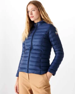 Donzen Jassen & Jacks-JOTT Doudoune Legere A Capuche Bleu Abysse Cloe 124 Bleu Abysse