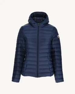 Donzen Jassen & Jacks-JOTT Doudoune Legere A Capuche Bleu Abysse Cloe 124 Bleu Abysse