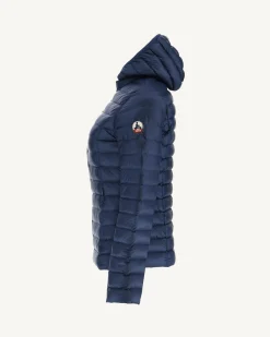 Donzen Jassen & Jacks-JOTT Doudoune Legere A Capuche Bleu Abysse Cloe 124 Bleu Abysse