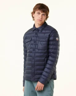 Donzen Jassen & Jacks-JOTT Doudoune Legere Col Chemise Marine Cris 104 Navy