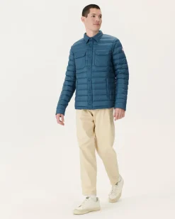 Donzen Jassen & Jacks-JOTT Doudoune Legere Col Chemise Bleu Jeans Cris 140 Blue Jeans