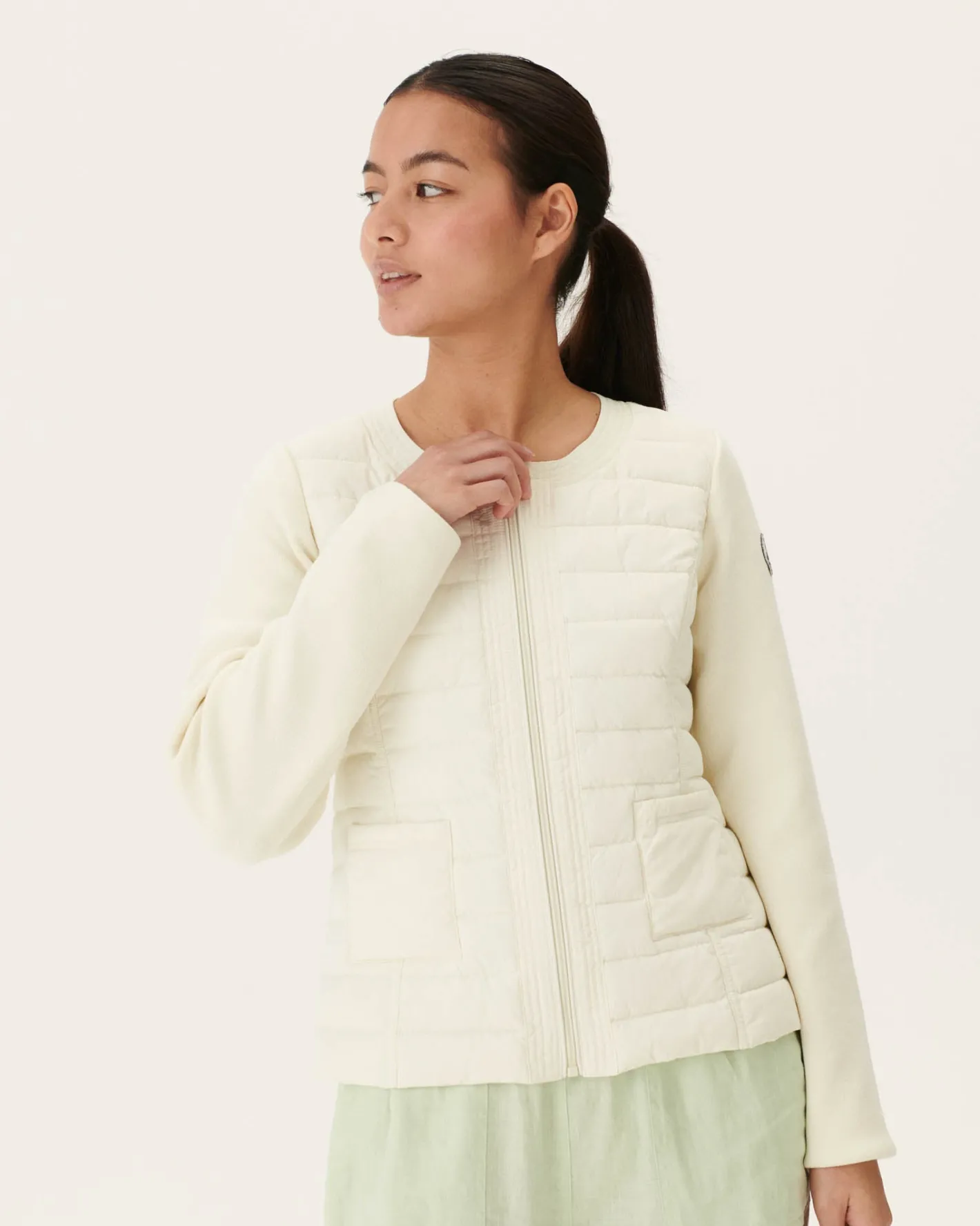Onze Lichtgewicht Jassen-JOTT Doudoune Legere Ecru Almeria 895 Off-White