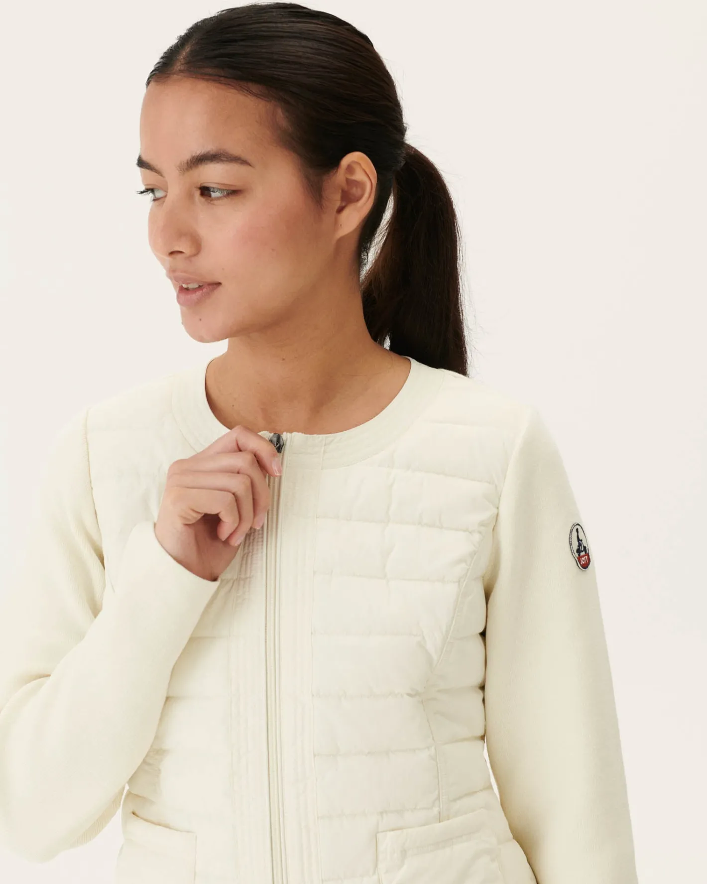 Onze Lichtgewicht Jassen-JOTT Doudoune Legere Ecru Almeria 895 Off-White