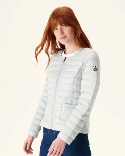 Onze Lichtgewicht Jassen-JOTT Doudoune Legere Gris Clair Douda 532 Soft Grey