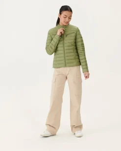 Donzen Jassen & Jacks-JOTT Doudoune Legere Kaki Clair Nina 247 Bush