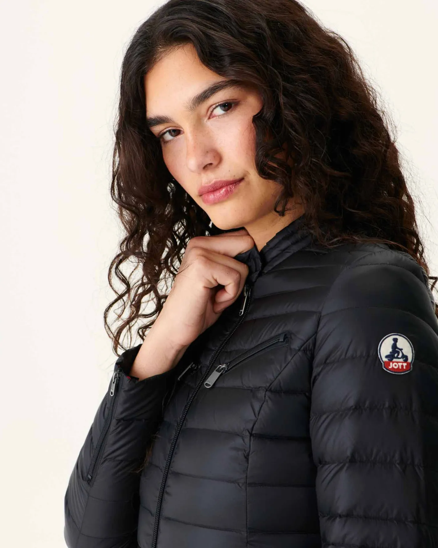 Donzen Jassen & Jacks-JOTT Doudoune Legere Noir Nina 999 Black