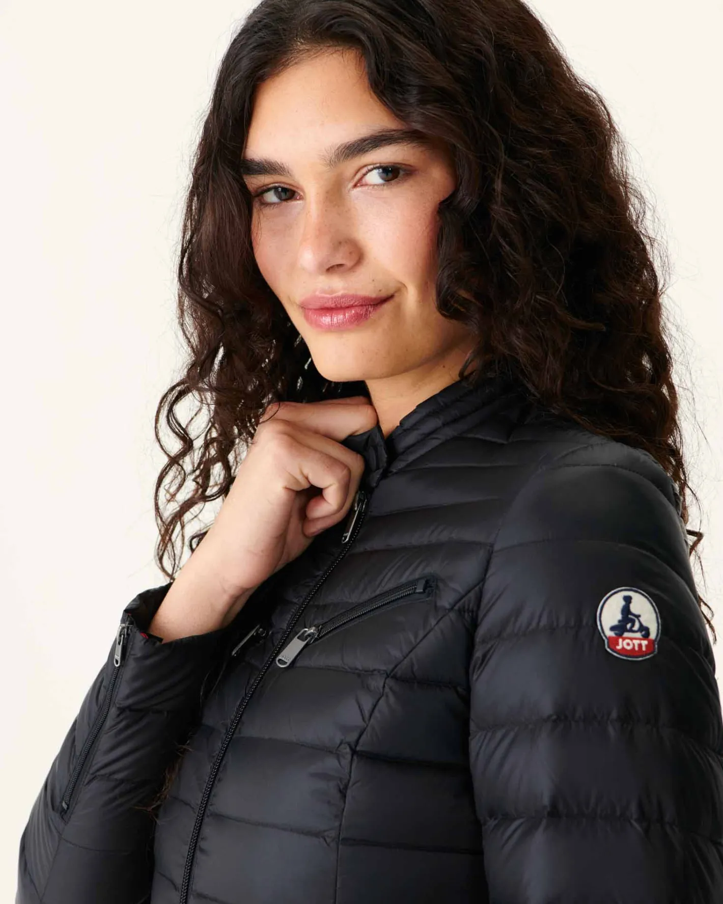 Donzen Jassen & Jacks-JOTT Doudoune Legere Noir Nina 999 Black