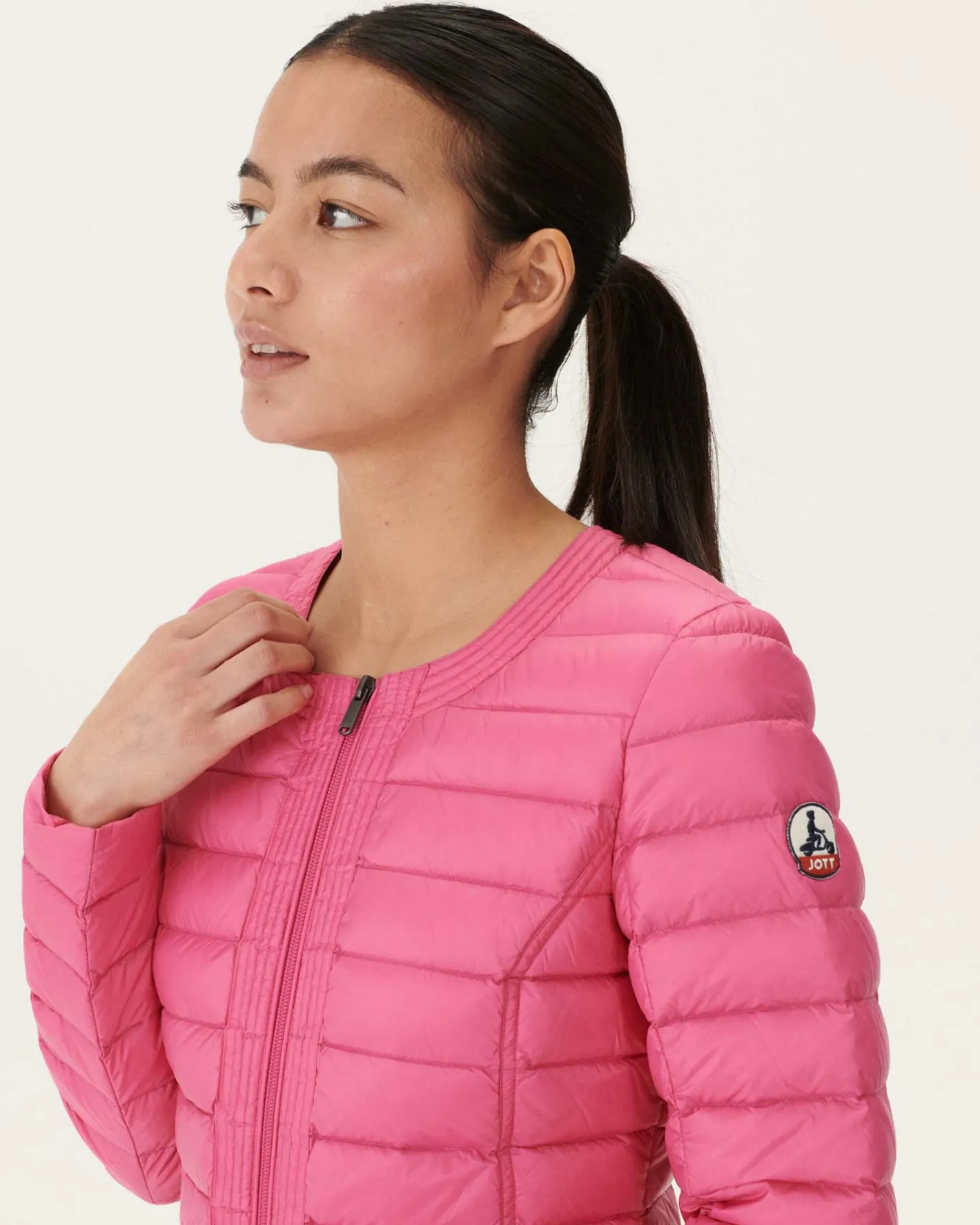 Onze Lichtgewicht Jassen-JOTT Doudoune Legere Rose Intense Douda 457 Wild Rose
