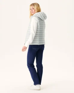 Donzen Jassen & Jacks-JOTT Doudoune Legere Sans Manches Gris Clair Mali 532 Soft Grey
