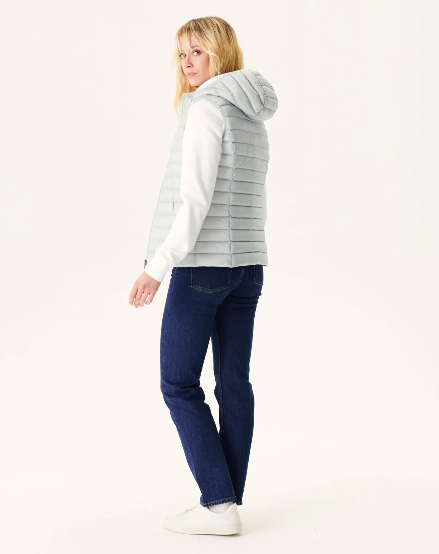 Donzen Jassen & Jacks-JOTT Doudoune Legere Sans Manches Gris Clair Mali 532 Soft Grey