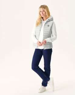 Donzen Jassen & Jacks-JOTT Doudoune Legere Sans Manches Gris Clair Mali 532 Soft Grey