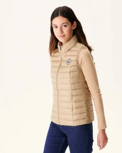 Donzen Jassen & Jacks-JOTT Doudoune Legere Sans Manches Beige Seda 804 Beige