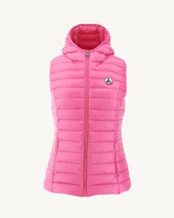 Donzen Jassen & Jacks-JOTT Doudoune Legere Sans Manches Rose Intense Mali 457 Wild Rose