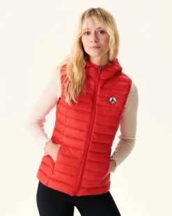 Donzen Jassen & Jacks-JOTT Doudoune Legere Sans Manches Rouge Vif Mali 318 Fire Red