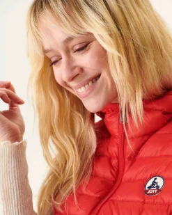 Donzen Jassen & Jacks-JOTT Doudoune Legere Sans Manches Rouge Vif Mali 318 Fire Red