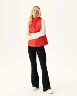 Donzen Jassen & Jacks-JOTT Doudoune Legere Sans Manches Rouge Vif Mali 318 Fire Red