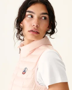 Donzen Jassen & Jacks-JOTT Doudoune Legere Sans Manches Rose Clair Seda 463 Soft Pink