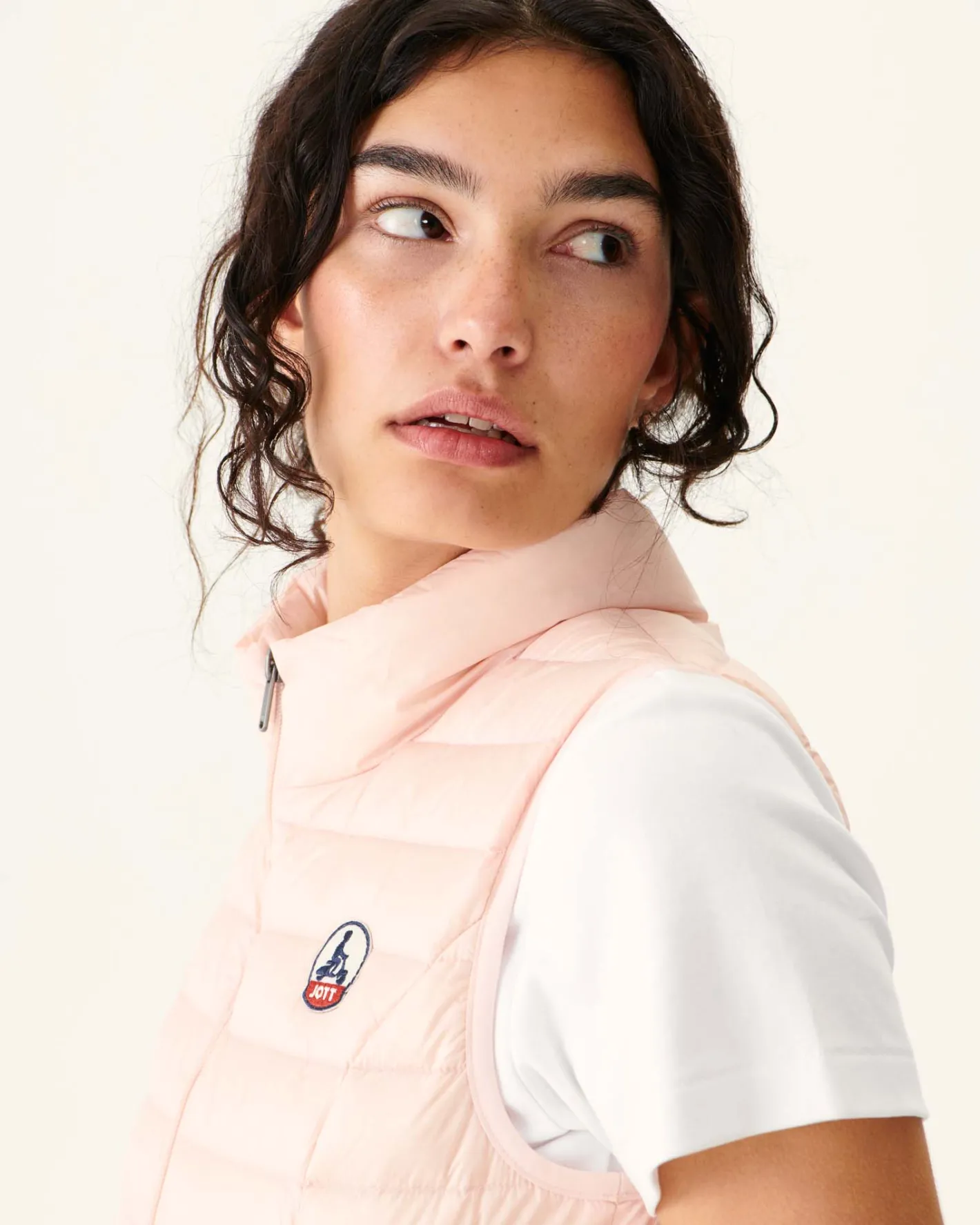Donzen Jassen & Jacks-JOTT Doudoune Legere Sans Manches Rose Clair Seda 463 Soft Pink