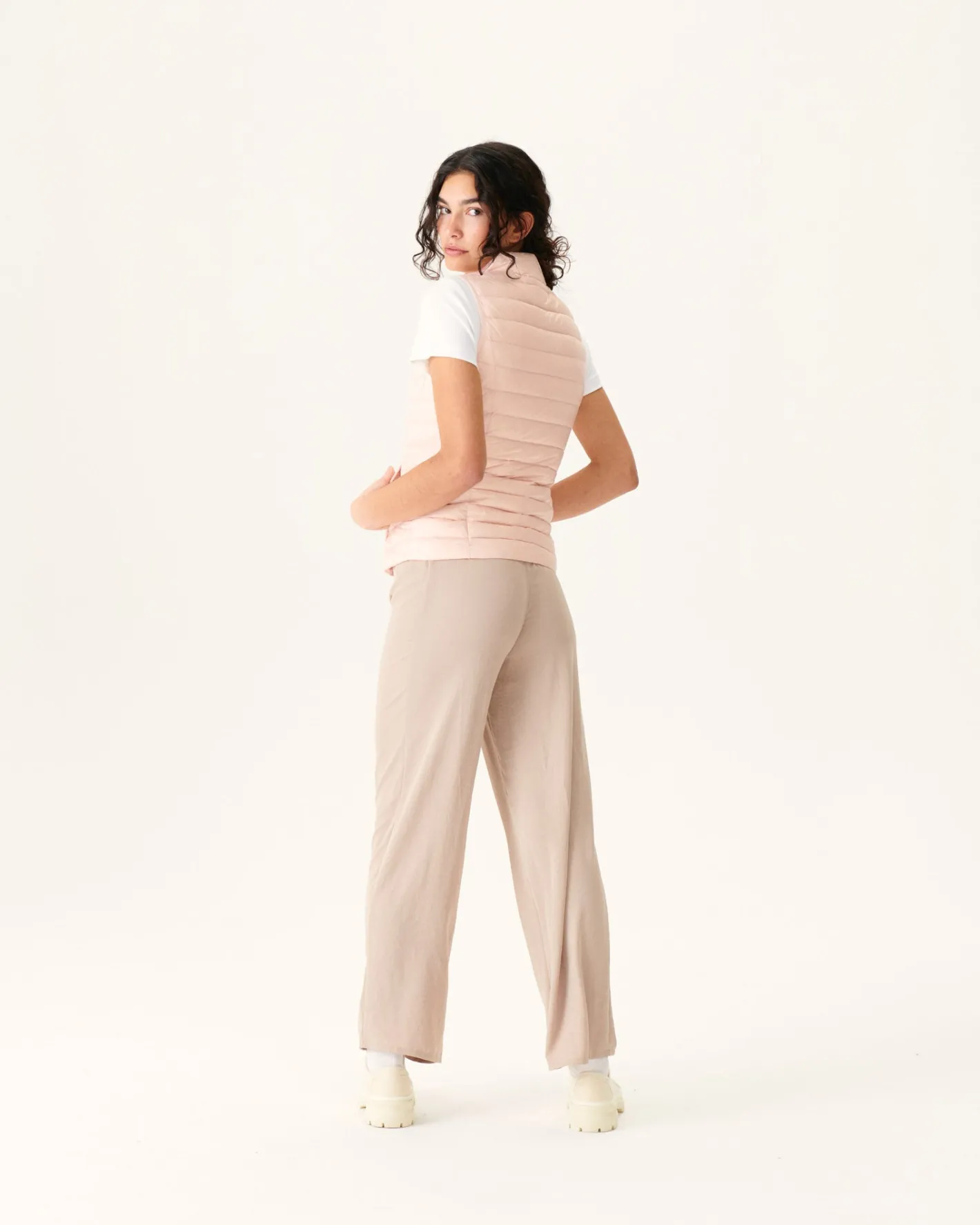 Donzen Jassen & Jacks-JOTT Doudoune Legere Sans Manches Rose Clair Seda 463 Soft Pink