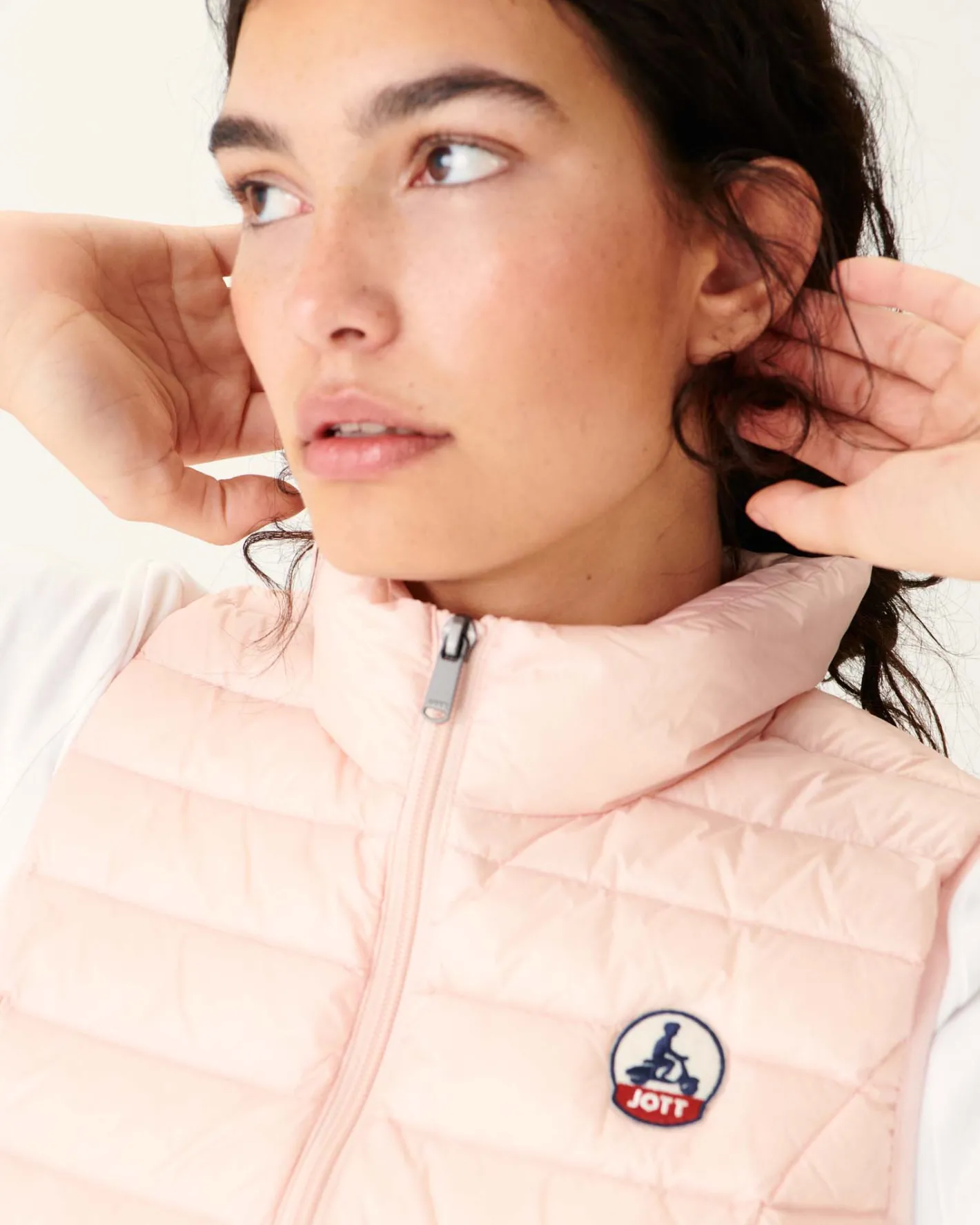 Donzen Jassen & Jacks-JOTT Doudoune Legere Sans Manches Rose Clair Seda 463 Soft Pink