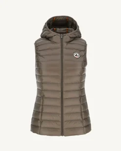 Donzen Jassen & Jacks-JOTT Doudoune Legere Sans Manches Taupe Mali 808 Taupe