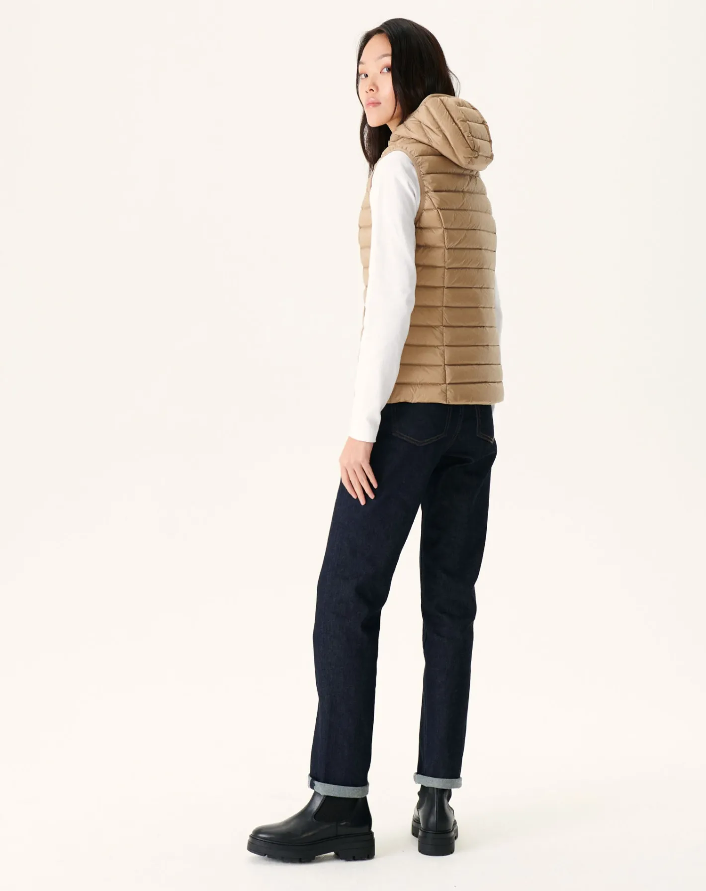 Donzen Jassen & Jacks-JOTT Doudoune Legere Sans Manches Beige Mali 804 Beige