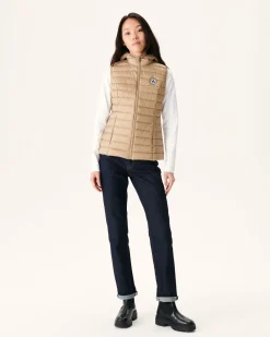 Donzen Jassen & Jacks-JOTT Doudoune Legere Sans Manches Beige Mali 804 Beige