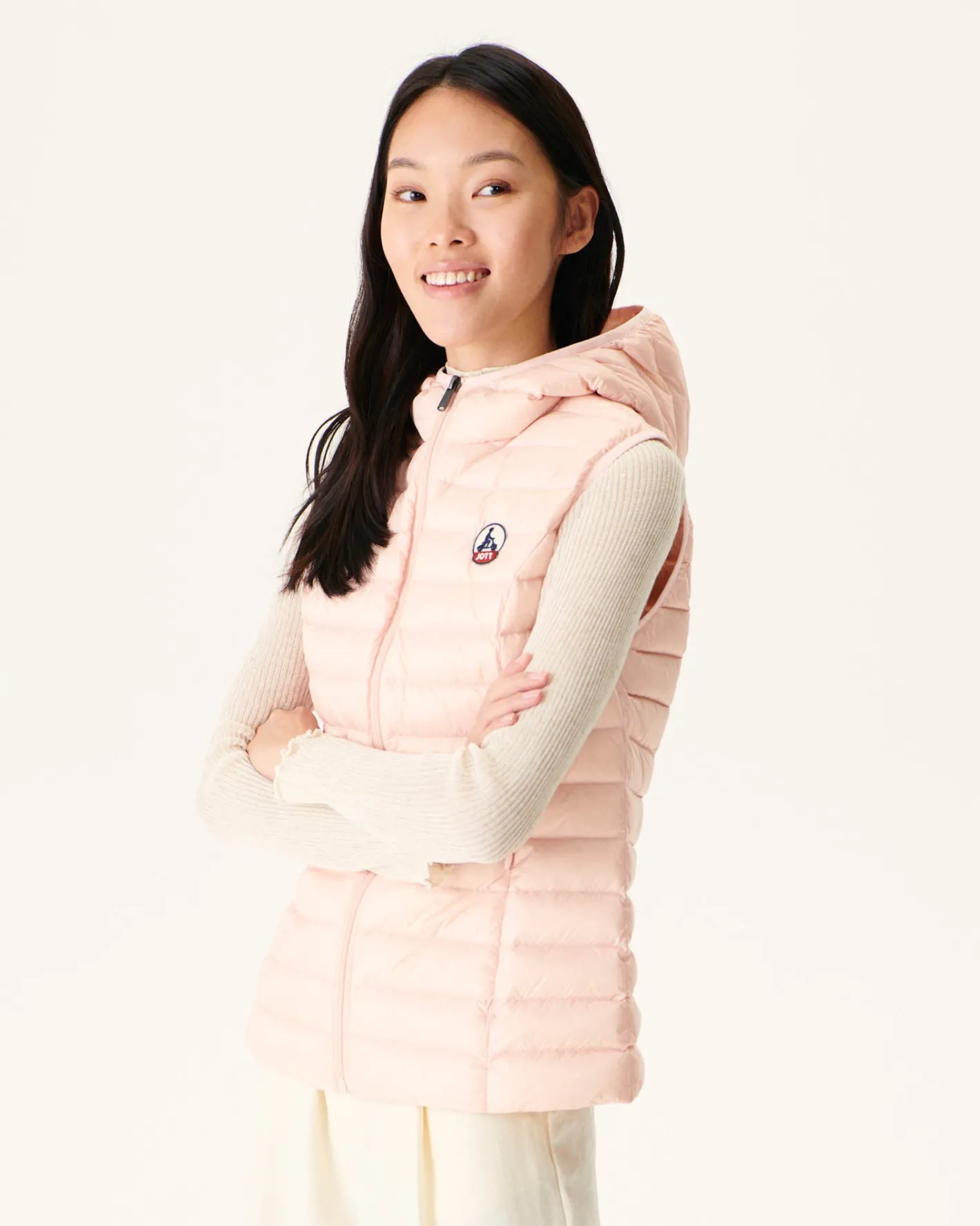 Donzen Jassen & Jacks-JOTT Doudoune Legere Sans Manches Rose Clair Mali 463 Soft Pink