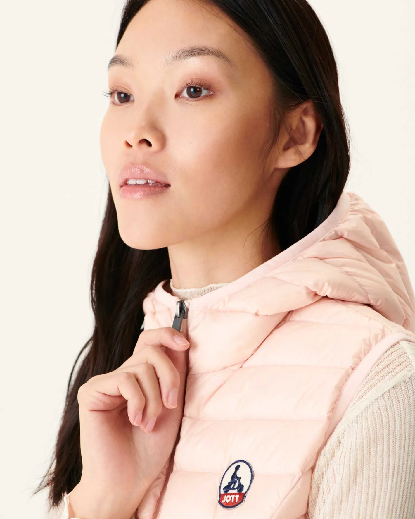 Donzen Jassen & Jacks-JOTT Doudoune Legere Sans Manches Rose Clair Mali 463 Soft Pink